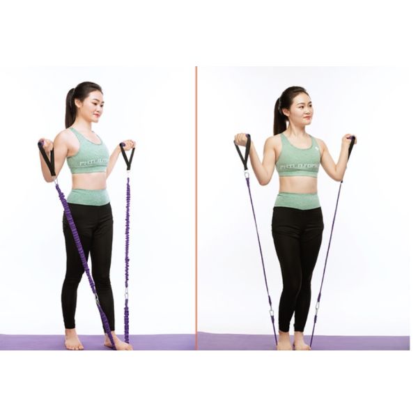 Resistance Bands Set, Exercise Tubes, Workout Bands with Handles Protective Nylon Sleeves Door Anchor Ankle Strap