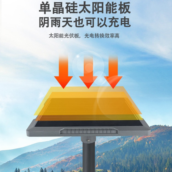 Diamond shaped Solar Courtyard Light - Intelligent Light Control, Ultra long Battery Life, IP65 Protection