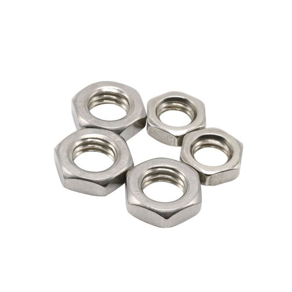 Stainless Steel 304 Customized Thin Nut Insert Din439 Chamfered Hex Thin Nuts