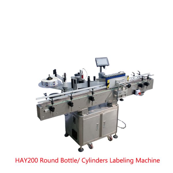 Yogurt / Plastic Cup Sticker Labeling Machine With ± 1mm High Accuracy