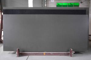 China Leathered Surface Pure Grey Big Slab Quartz Slab Artificial Quartz Stone Countertop on sale