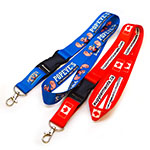 Silk Screen Printing Identification Custom Polyester Lanyards With Egg Hook