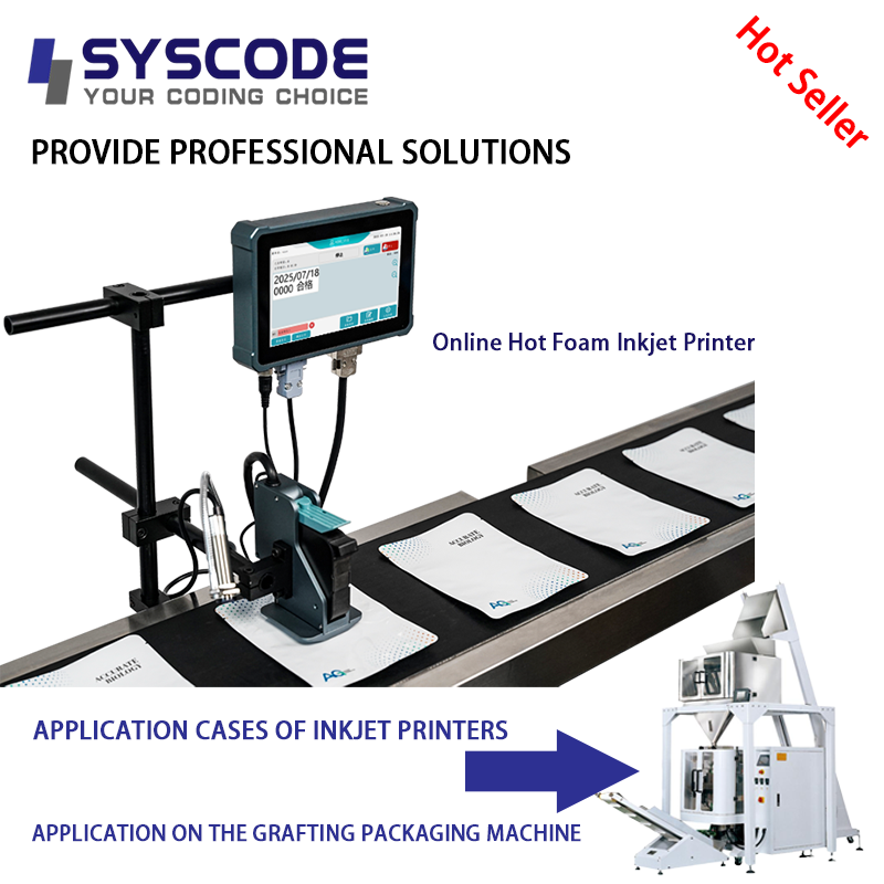 Quality Syscode H200 GMP-compliant printer for expiry dates, batch numbers, and serialization on medicine packaging. Ensures full traceability. for sale