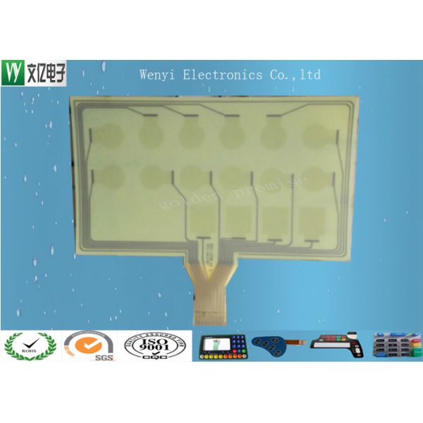 Transparent Capacitive Touch Circuit PET Membrane Touch Switch High Response Speed
