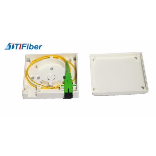Mini Distribution Fiber Optic Terminal Box Wall Mounted Structure With SC Connector
