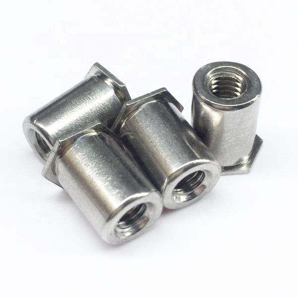 Hexagonal Female Threaded Rivet Standoffs Stainless Steel Galvanized Through Hole