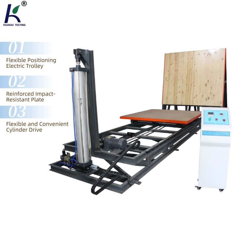 Pneumatic Lifting Incline Impact Test Machine Equipment for Testing the Impact Damage Resistance of Product Packages