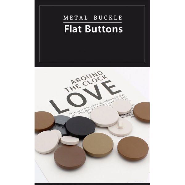 Round Sew Custom Solid Logo Polo Shirt Pearl Resin Plastic Buttons