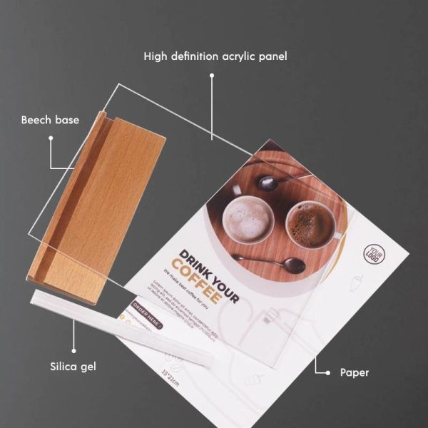 Odorless Tabletop Photo Frames A4 A5 A6 Transparent Picture Frame