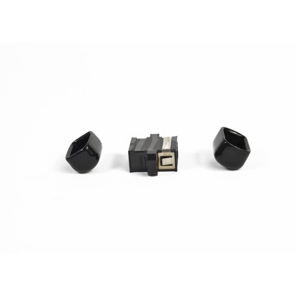 Black MPO Fiber Optic Adapter Low Inserting Loss,Hign Reflection Losss