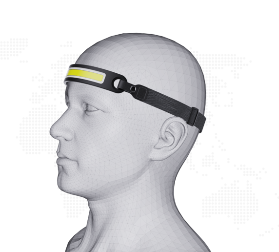 15000-Hour Working Time Multifunctional Rechargeable Head Light for Outdoor Camping