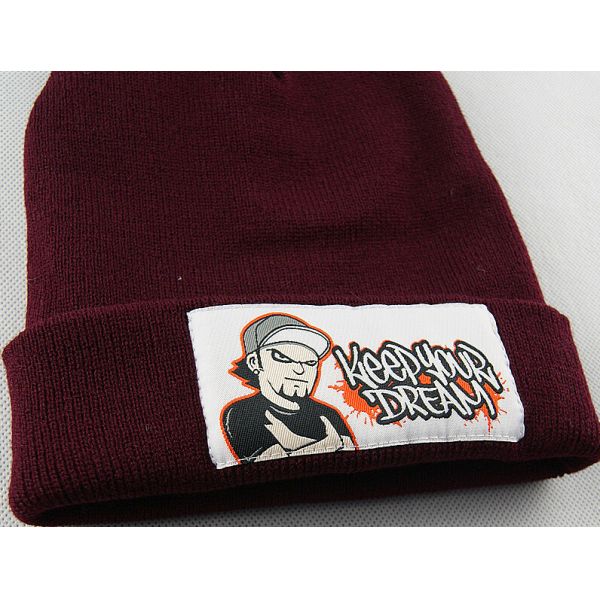 High quality acrylic Custom embroidery beanie winter skull cap