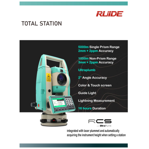 Electronic Theodolite Robotic Total Station Survey Machine Lightweight