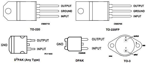 Positive voltage regulators Thermal overload protection Short circuit protection L7805CV