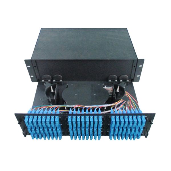 Fibre Termination Box ODF Unit Fiber Optic Patch Panel Rack Mount 96 Cores 4U