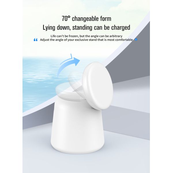 Charging Efficiency ≥75% Multifunction Wireless Charger with Fidget Spinner Light Input 5V/2.1A