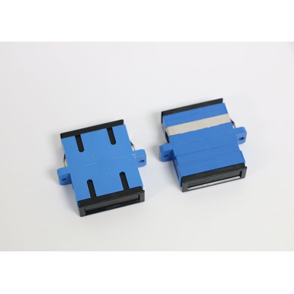 SC / UPC Singlemode Fiber Optic Adapter , Duplex Fiber Optic Connector