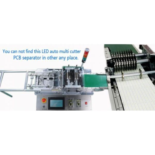 T8 T5 V Cut PCB Depaneling Machine Multi Slitters For LED Lighting Assembly