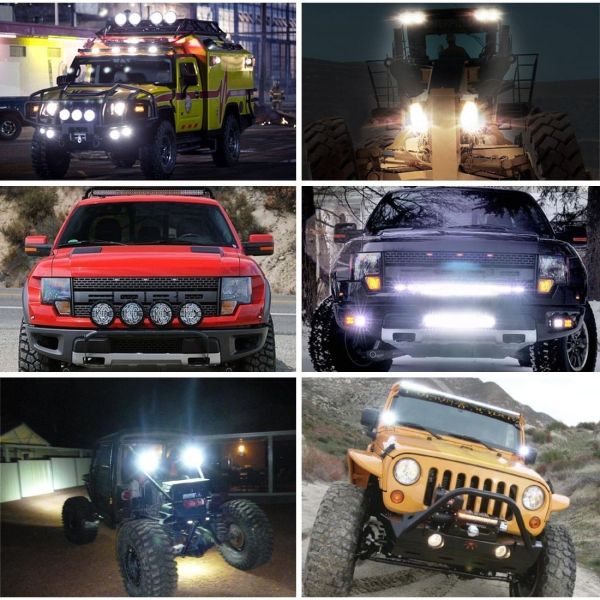 Rectangle 48W LED Off Road Driving Lights Led Work Light Bar Energy Saving