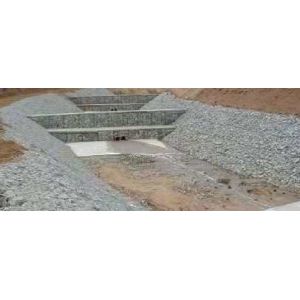 Plated Galfan Stone Cage Wire Mesh Plastic Reinforced Gabion