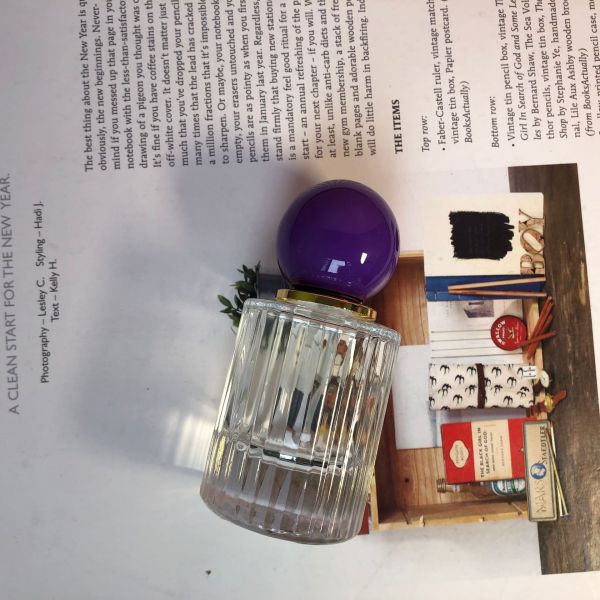Glass 50ml Perfume Spray Bottle Round Cap Cosmetic Rectangle Shape