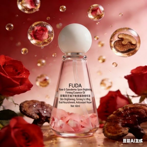Rose Ganoderma Spore Brightening Firming Essence Oil