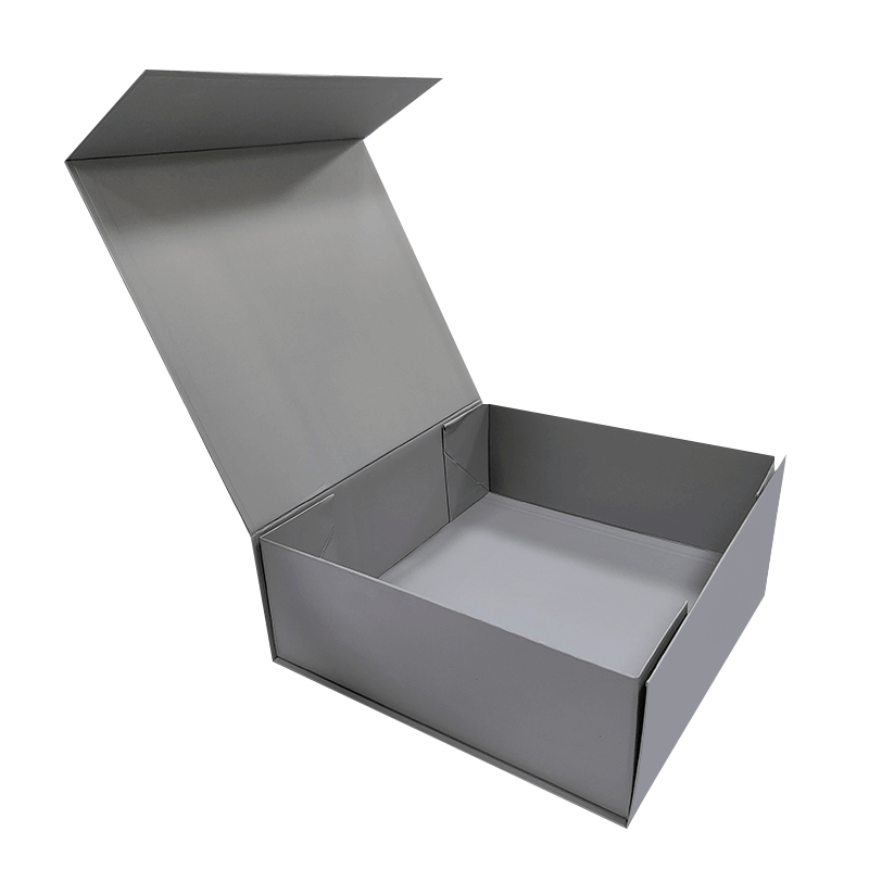 Custom Folding Magnetic Rigid Collapsible Box With Embossing Printing Handling