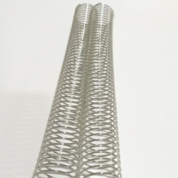 32mm Pitch 4:1 Metal Spiral Binding Coils Electroplated Single Loop