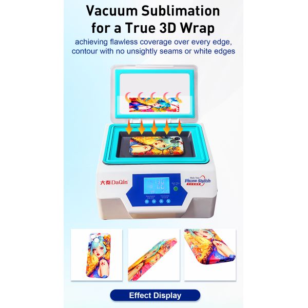 3D Sublimation Printing Machine Offering Precise Heat Transfer Printing Process for High Clarity and Phone Case Designs