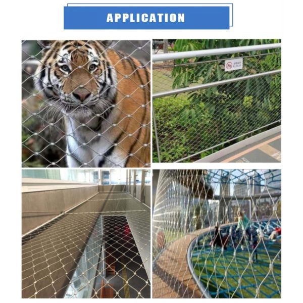 Outdoor Protecting Mesh Stainless Steel Wire Rope Net for Long-Lasting Rust Resistance