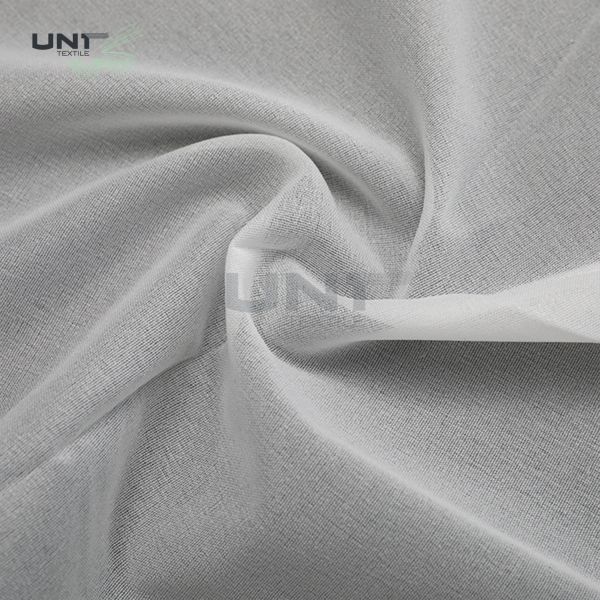 Black Plain Weave fusable Interfacing , Fabric 50gsm woven fusing