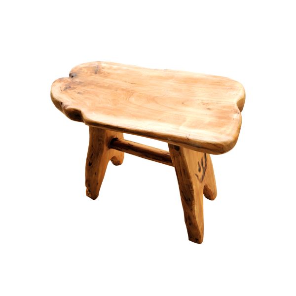 Practical Cedar 0.115m3 Solid Wood Stool 48CM Height