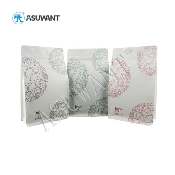 Clear PP Material Flat Bottom Pouch 8 Side Sealed Protein Child Resistant Exit Mylar Bags