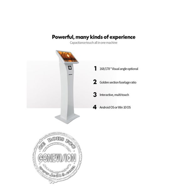 15in Capacitive Touch Screen Self Payment Kiosk with QR Scanner