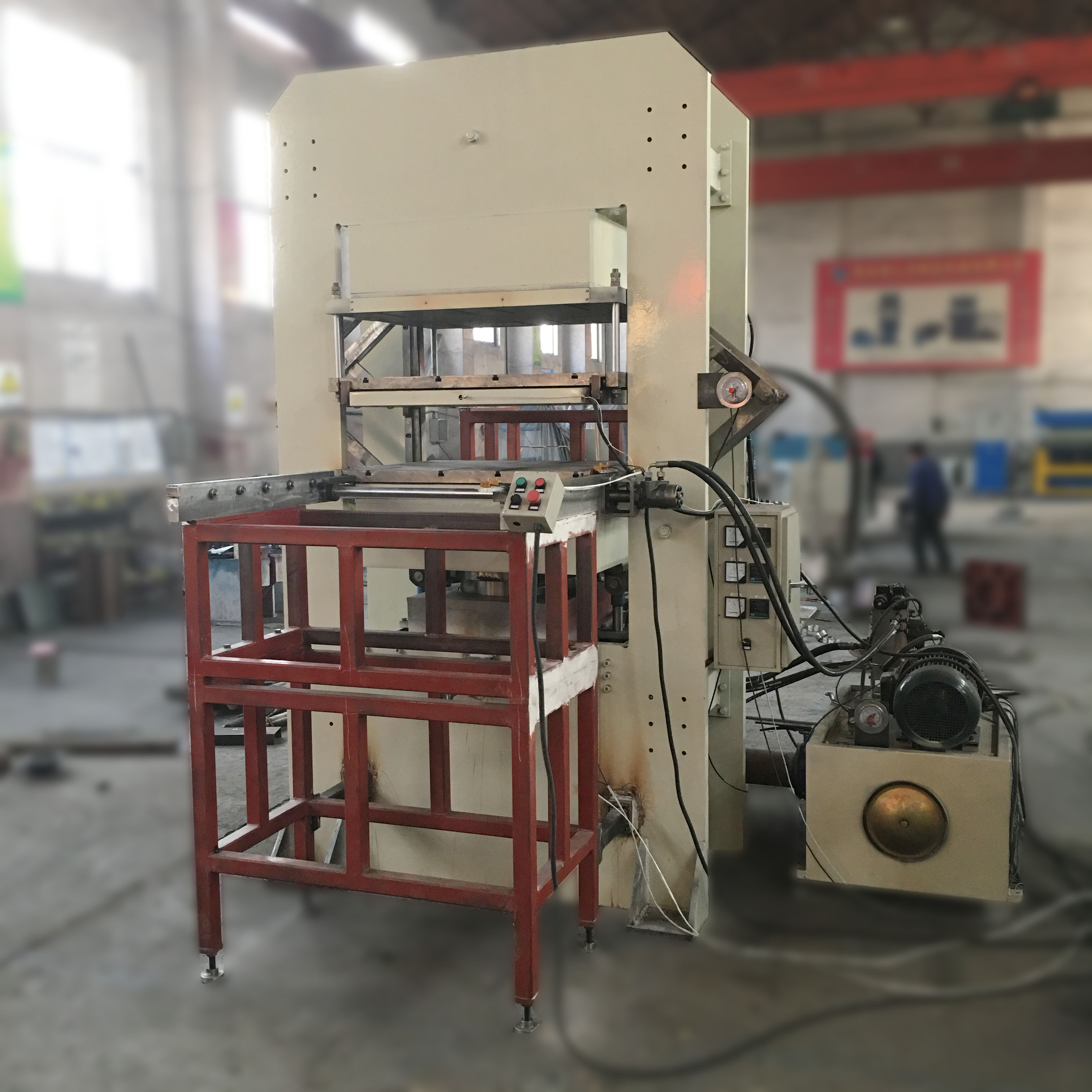 Heat Exchange Seal Ring Vulcanizing Machine with Uniform Temperature Heating Plate Fast Clamping Speed and Thickened Drag Plate