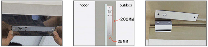 Alumintum Alloy Narrow Panel Electric Bolt Lock With Timer