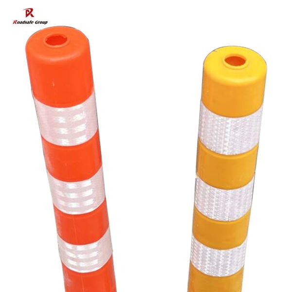 High Visibility Reflective Delineator Post for Highway Traffic Safety with Flexible PU Material