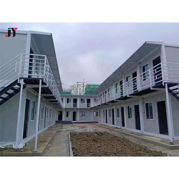 New Technology Container Office Steel Structure Frame Welded Flat Pack Container House as Dormitory