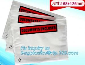 China China supplier self adhesive water proof clear packing list envelope, Poly enclosed express paper bags custom mailing ba on sale