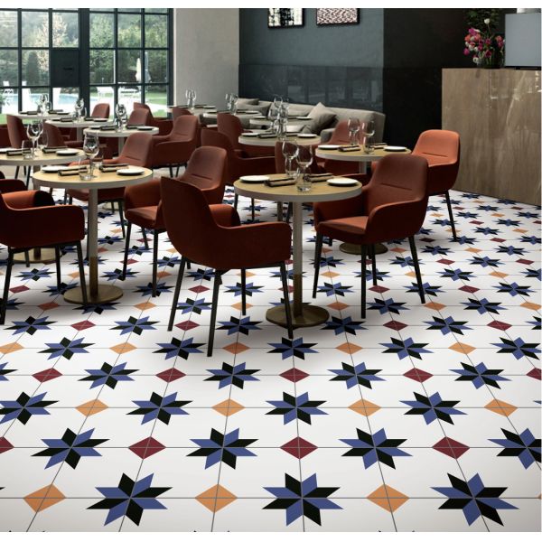 20x20cm Ceramic Rustic Tile AAA Grade White Body Multiple Colors