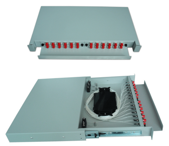 16 Ports Fiber Optic Distribution Box With Splitters and Adapter For FTTH​
