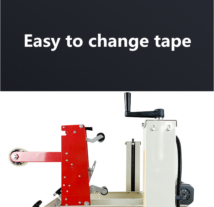 Construction Works Auto Box Taping Carton Sealing Machine with Packaging Material