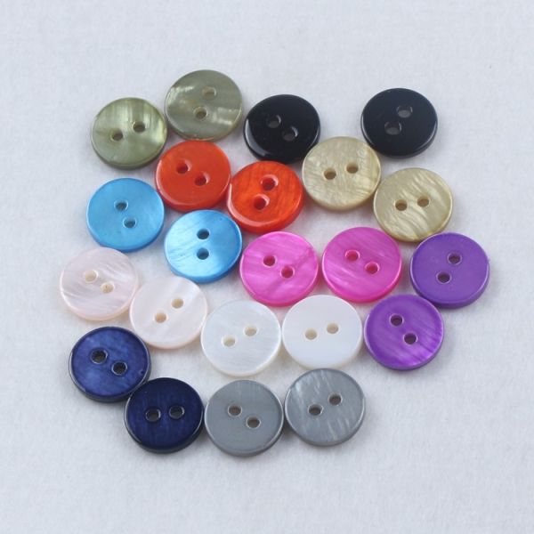 popular high quality 2holes ayoya natural shell button river shell button