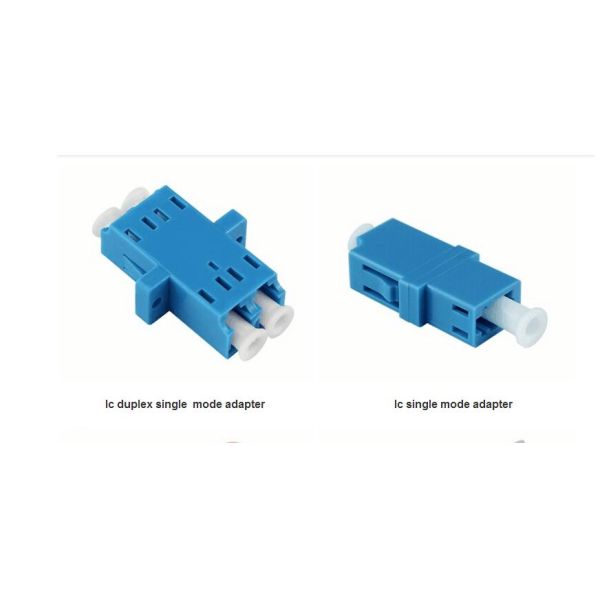 Plastic Material Single Mode LC Fiber Adapter with Low Insertion Loss for FTTH Applications
