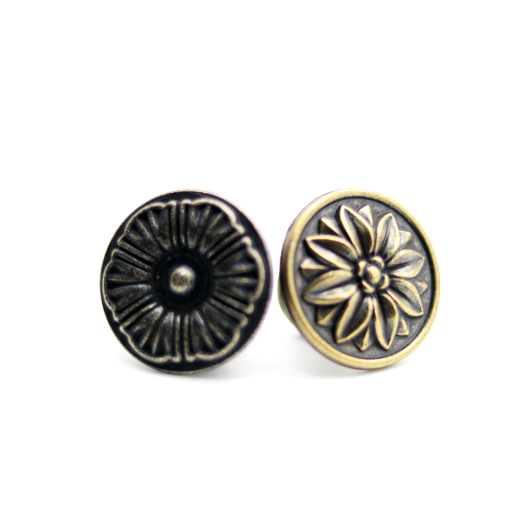 Chic Antique Style Solid Brass Cabinet Knob Versatile Pull Handles Bedroom Hotel Living Room Workshop Apartment Home Bar Outdoor
