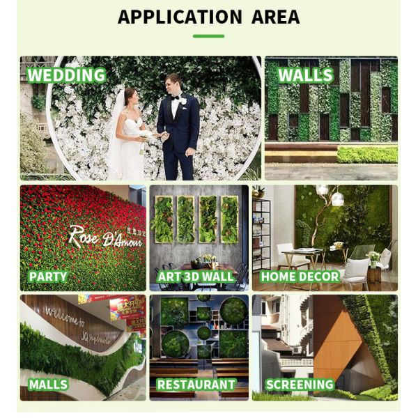 Silk Plastic Silk Flower Wall Decor Artificial Flower Backdrop OEM ODM