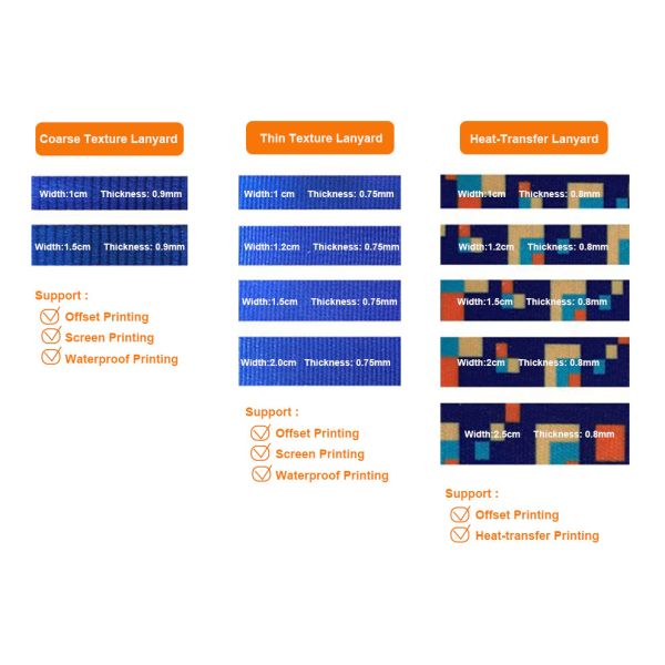 Custom Logo Lanyards Polyester Material for Office Occasions