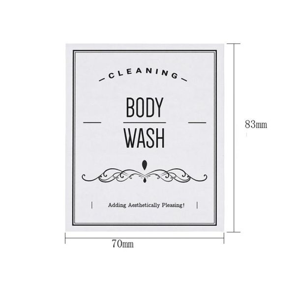 Customizable Seal Sticker for Body Wash Bottle Label