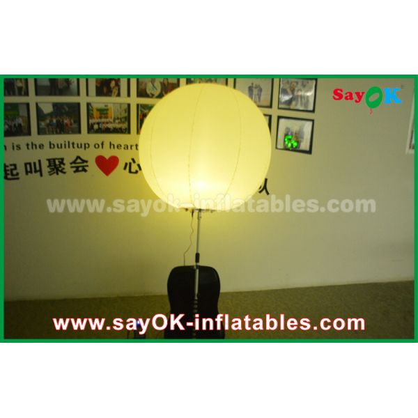 190 D Nylon Cloth Windproof LED Inflatable Ball , Promotion Inflatable LED Balloon