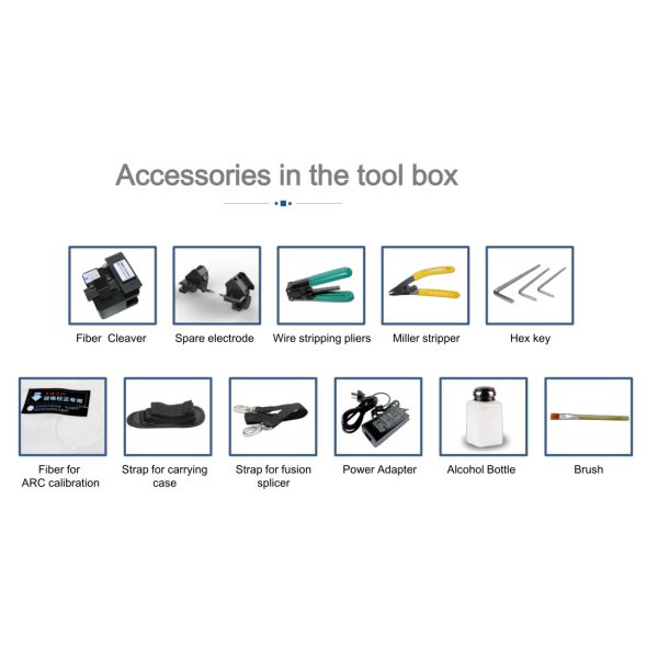 AI8 Fiber Optic Splicing Machine Core Alignment FTTH Drop Cable Fusion Machine KCO-AI7